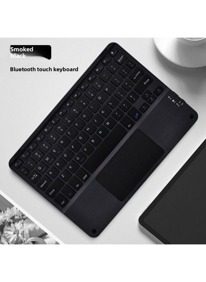 Bluetooth Keyboard For Apple IPad For Huawei Tablet Android Phone Universal Wireless Mouse Portable Lightweight Office-Color:10inch Black Bluetooth Touch Keyboard 【supports Multi-finger Touch】 + Dat - Image 1